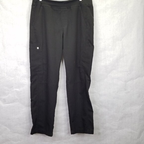 Figs Axim Cargo Scrub Pants Men's L Black Technical Collection Medical Flaws - Picture 1 of 16